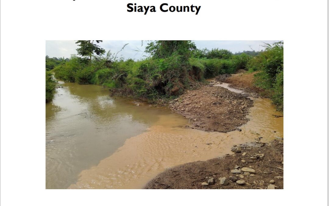 Rapid Appraisal of the Ecological Situation of Nyameme Stream in East Gem Ward, Siaya County